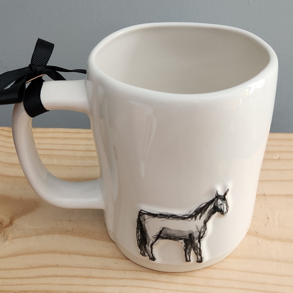 Rae Dunn Not My First Rodeo Horse Double-sided Ceramic Mug NWT - Picture 10 of 15
